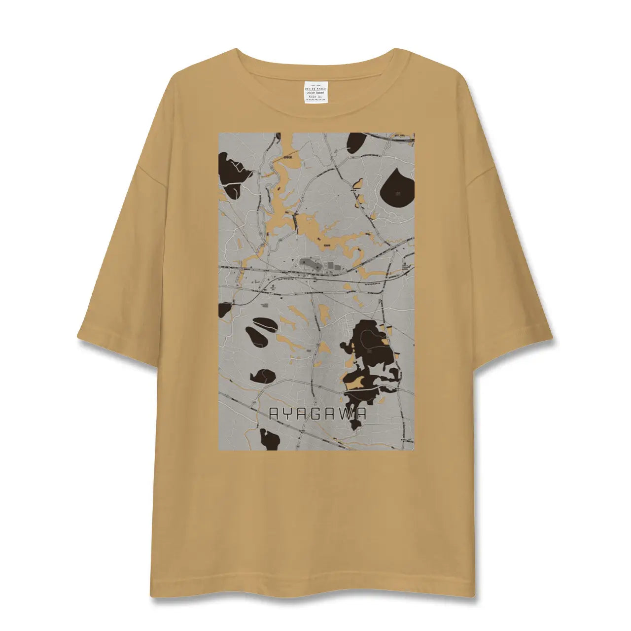 【綾川(香川県)】地図柄ビッグシルエットTシャツ