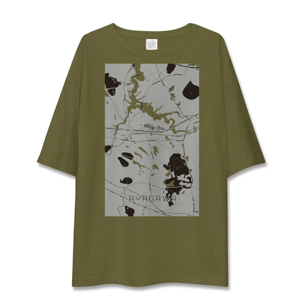 【綾川(香川県)】地図柄ビッグシルエットTシャツ