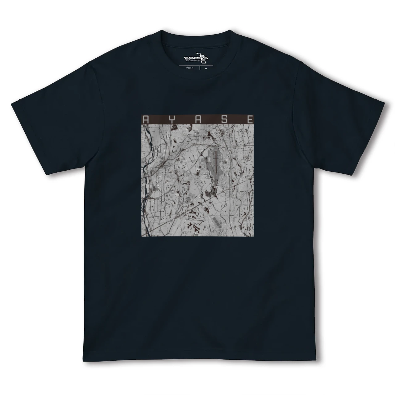 【綾瀬(神奈川県)】地図柄ヘビーウェイトTシャツ