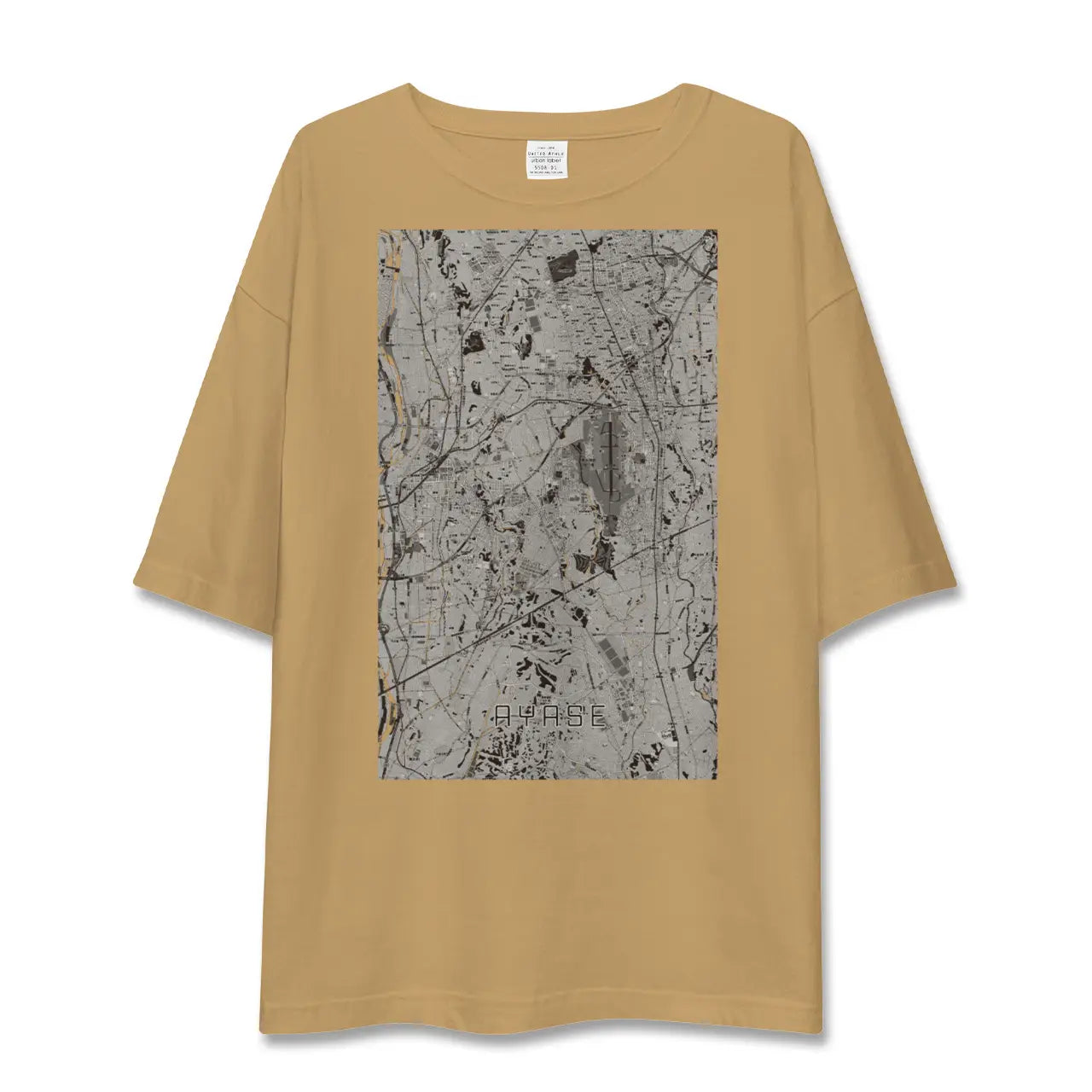 【綾瀬(神奈川県)】地図柄ビッグシルエットTシャツ