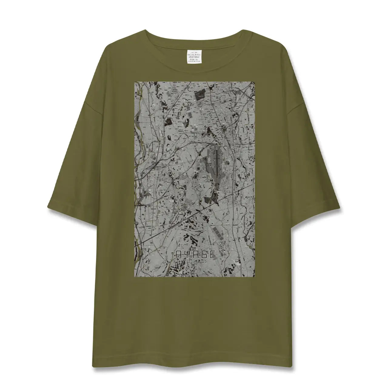 【綾瀬(神奈川県)】地図柄ビッグシルエットTシャツ