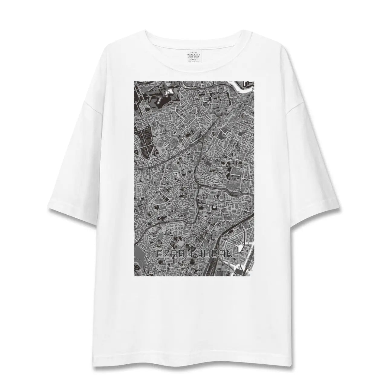 【麻布十番(東京都)】地図柄ビッグシルエットTシャツ