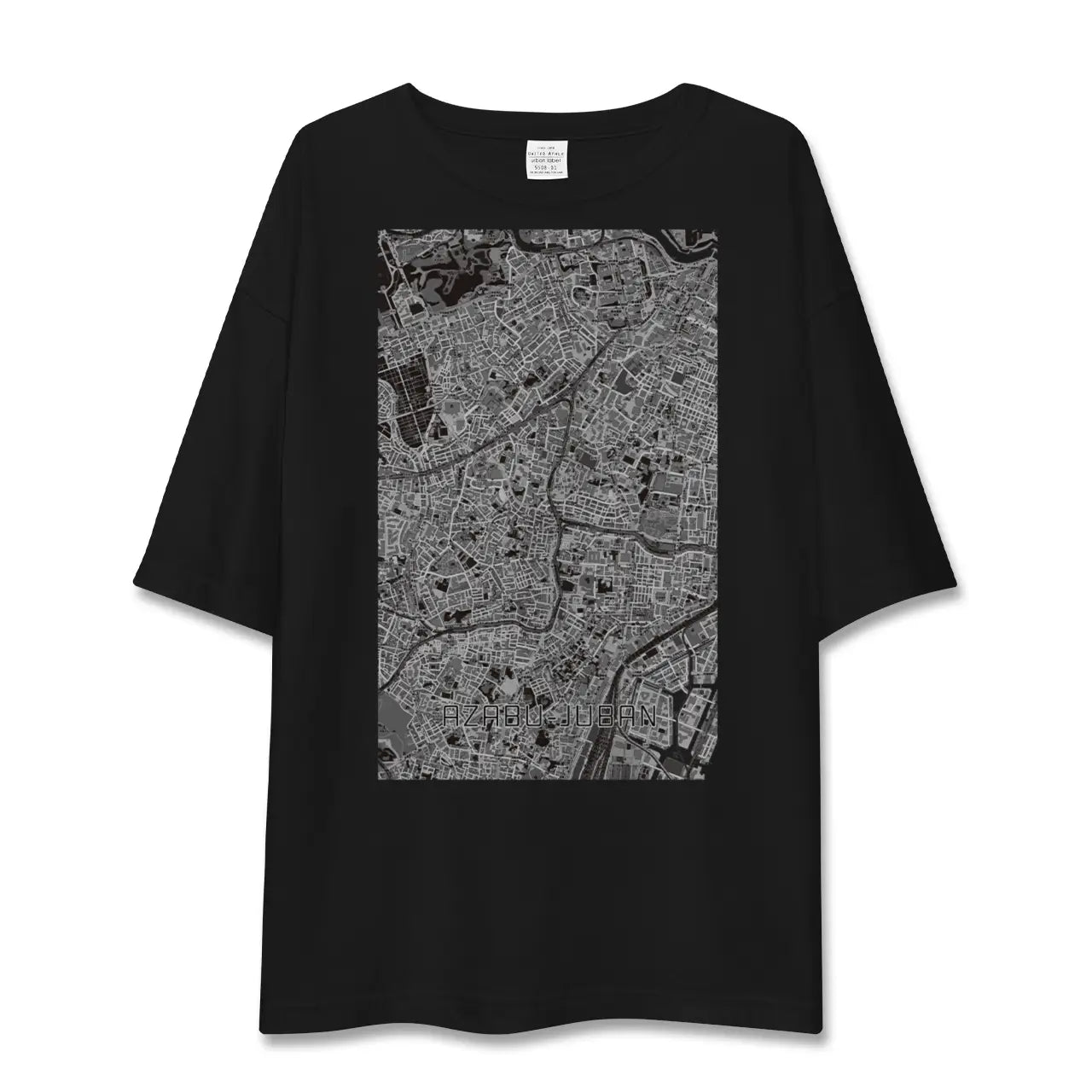 【麻布十番(東京都)】地図柄ビッグシルエットTシャツ