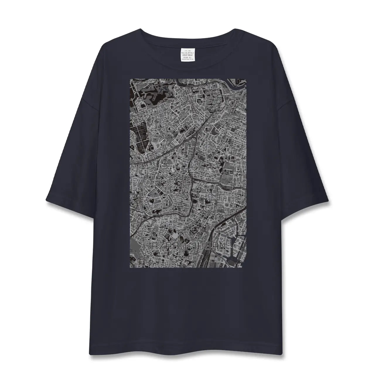 【麻布十番(東京都)】地図柄ビッグシルエットTシャツ