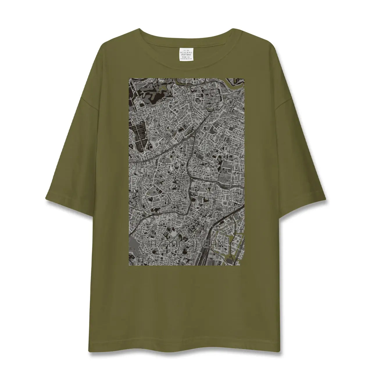 【麻布十番(東京都)】地図柄ビッグシルエットTシャツ