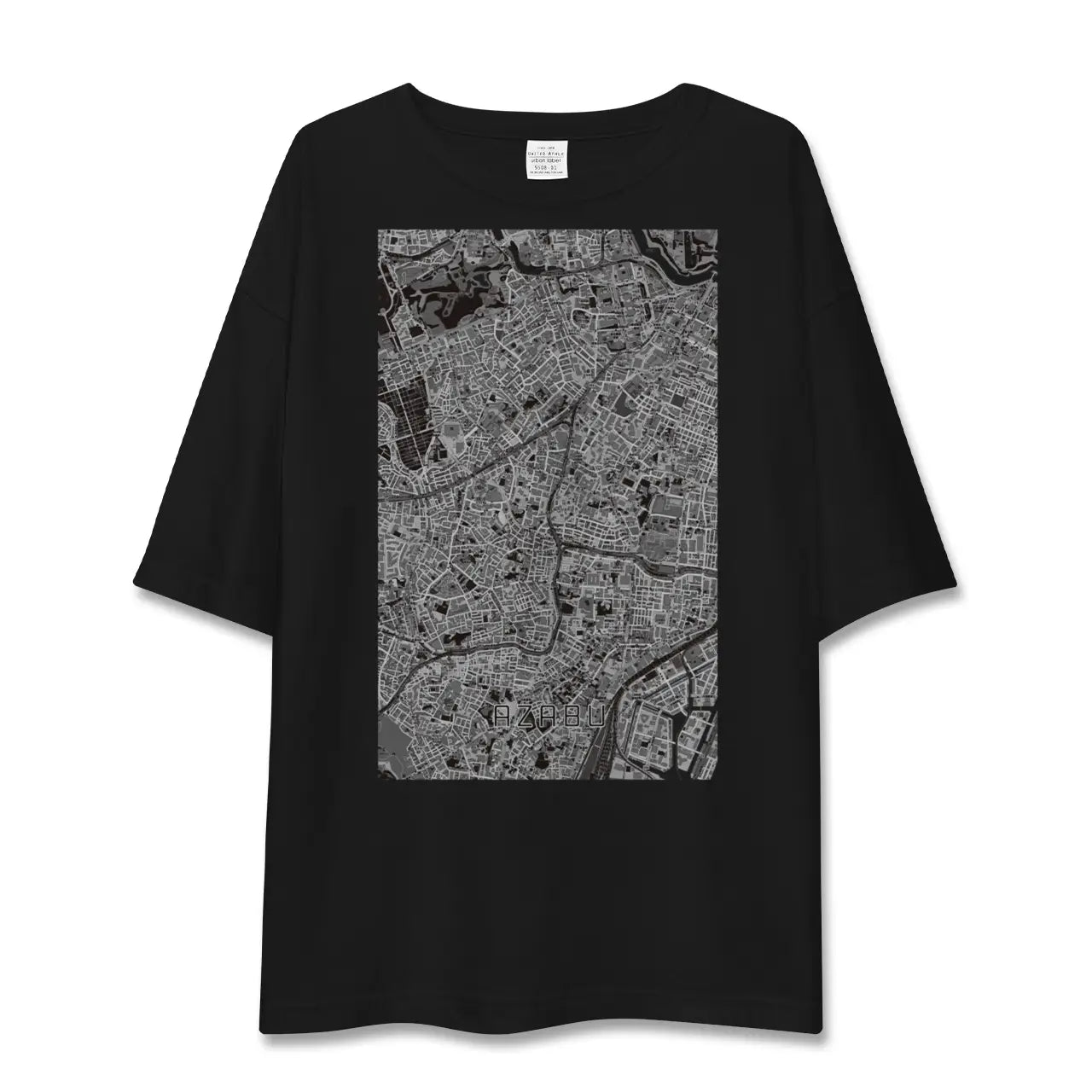 【麻布(東京都)】地図柄ビッグシルエットTシャツ