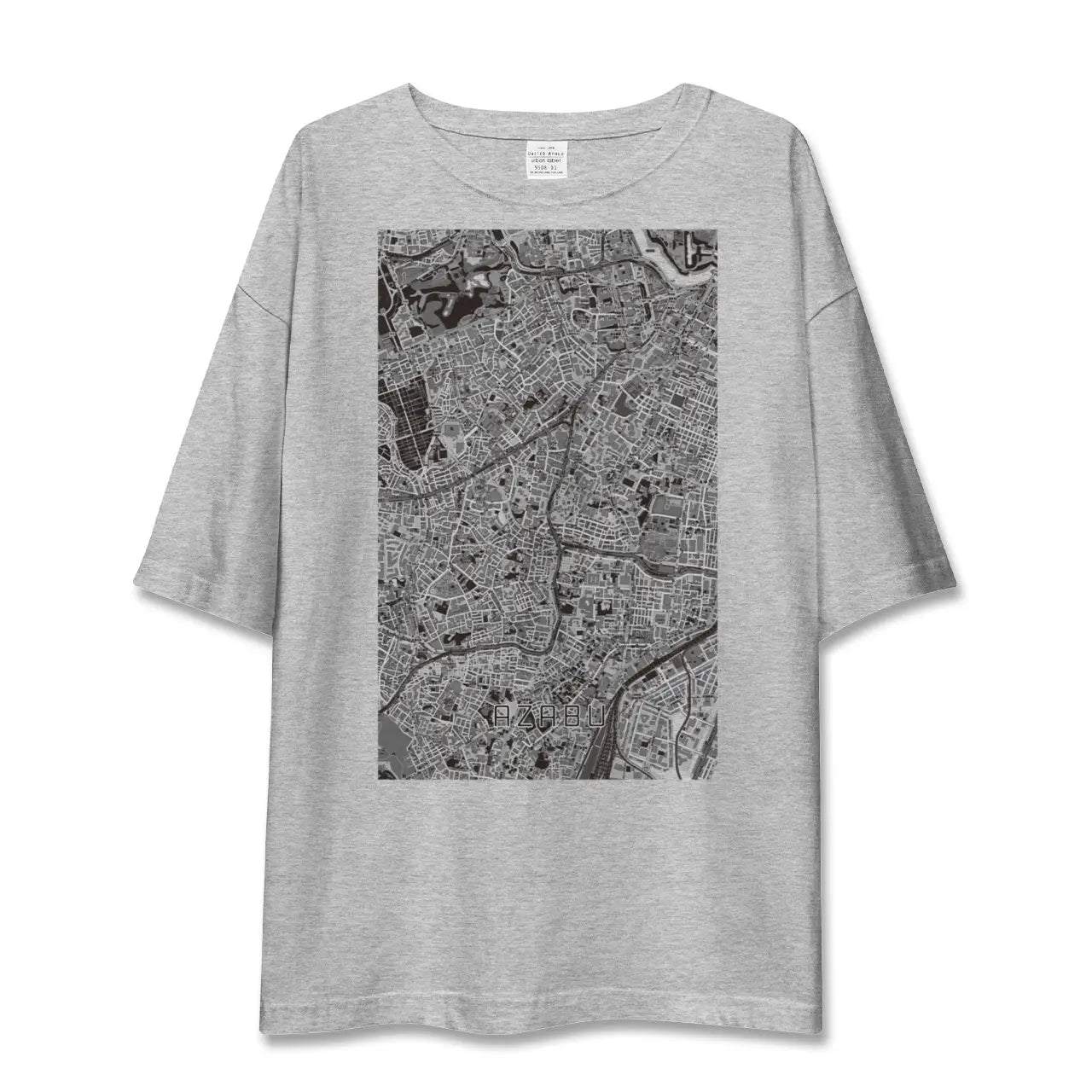 【麻布(東京都)】地図柄ビッグシルエットTシャツ