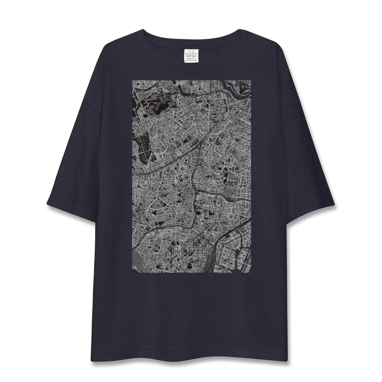 【麻布(東京都)】地図柄ビッグシルエットTシャツ