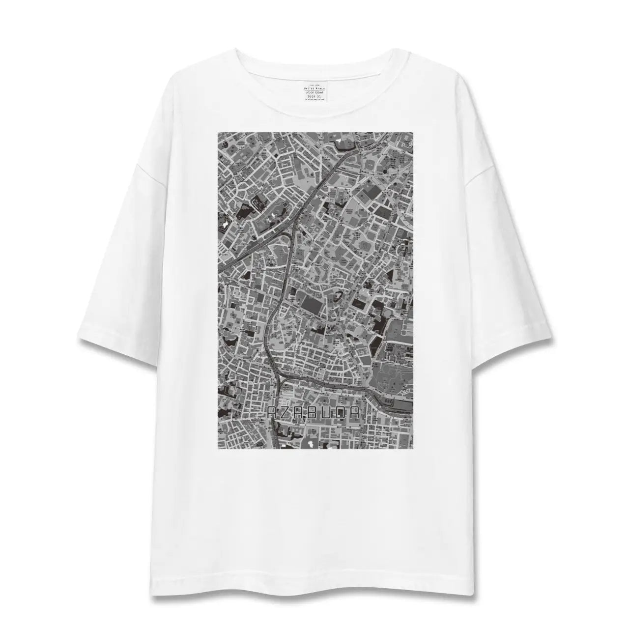 【麻布台(東京都)】地図柄ビッグシルエットTシャツ