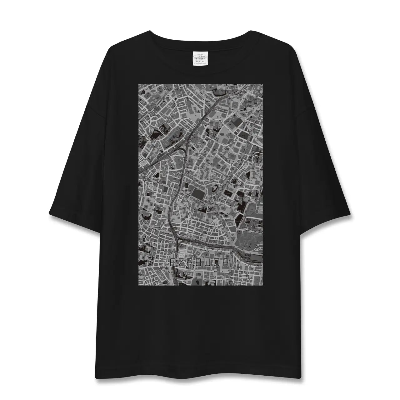 【麻布台(東京都)】地図柄ビッグシルエットTシャツ
