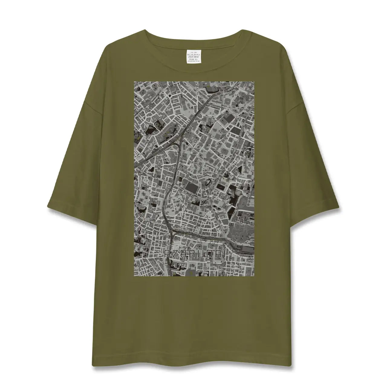 【麻布台(東京都)】地図柄ビッグシルエットTシャツ