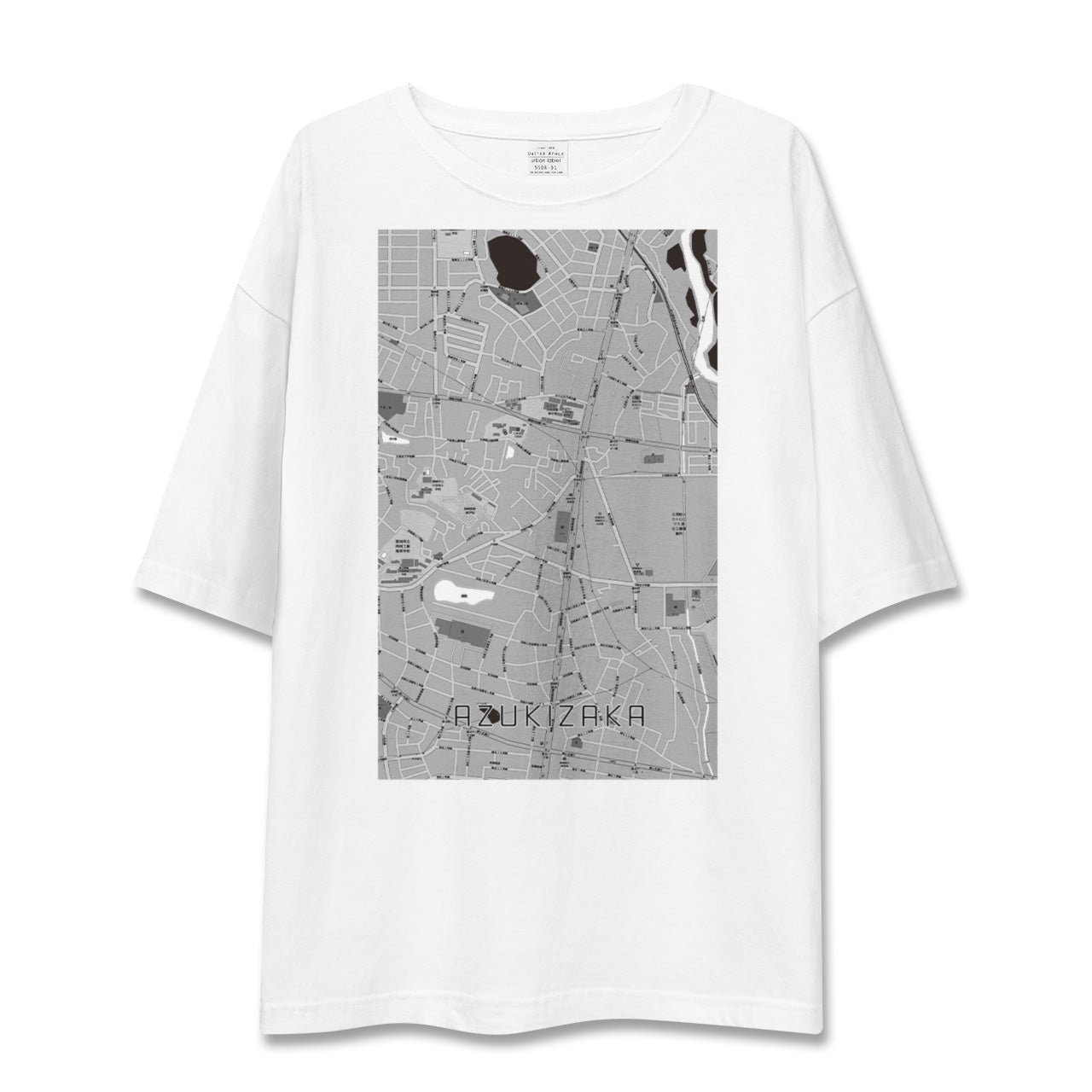 【小豆坂(愛知県)】地図柄ビッグシルエットTシャツ