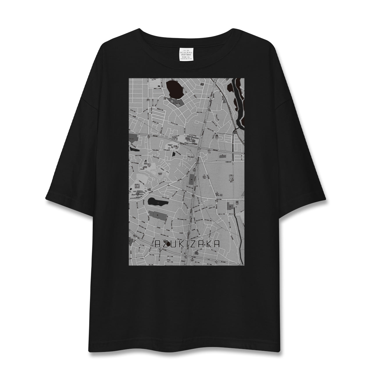 【小豆坂(愛知県)】地図柄ビッグシルエットTシャツ