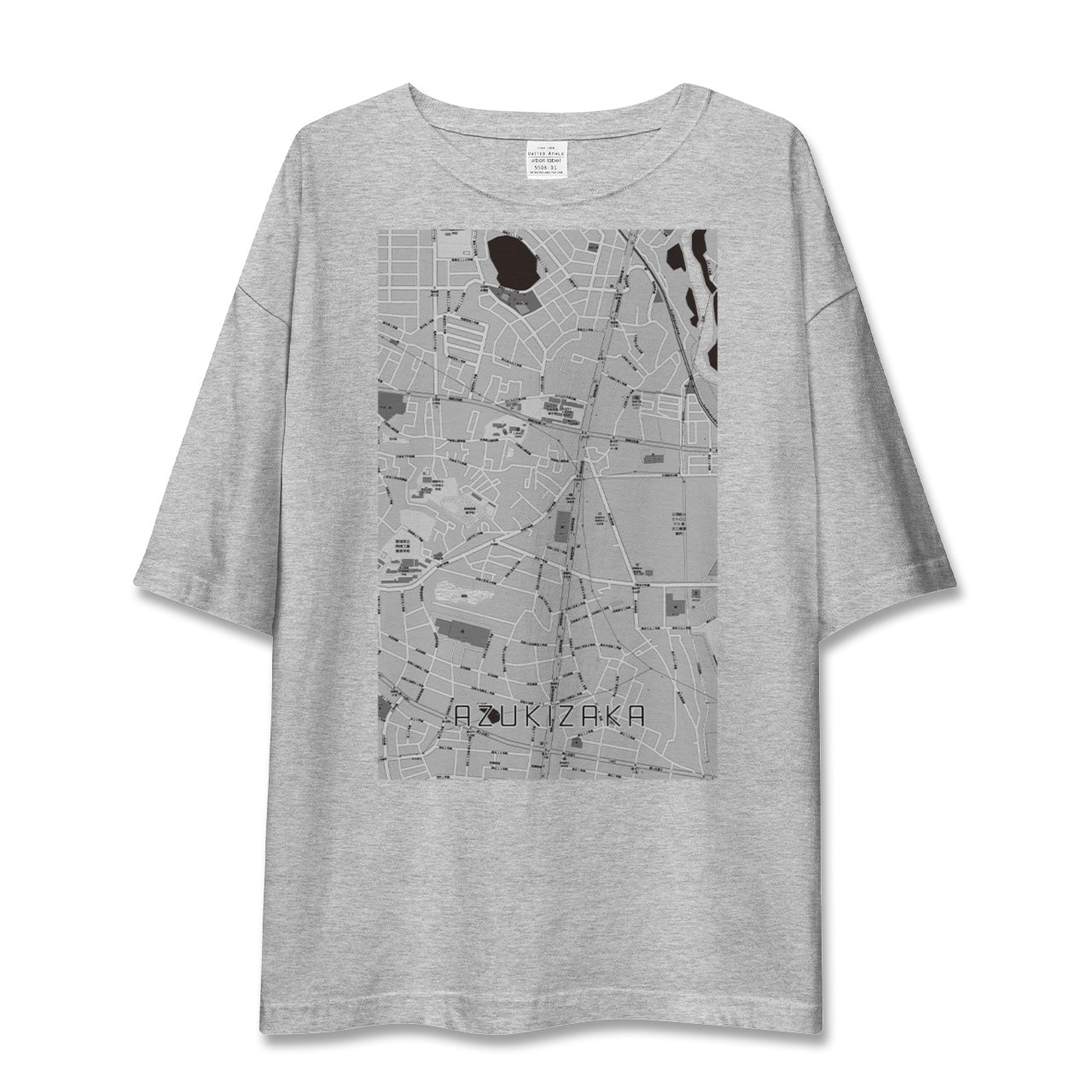 【小豆坂(愛知県)】地図柄ビッグシルエットTシャツ