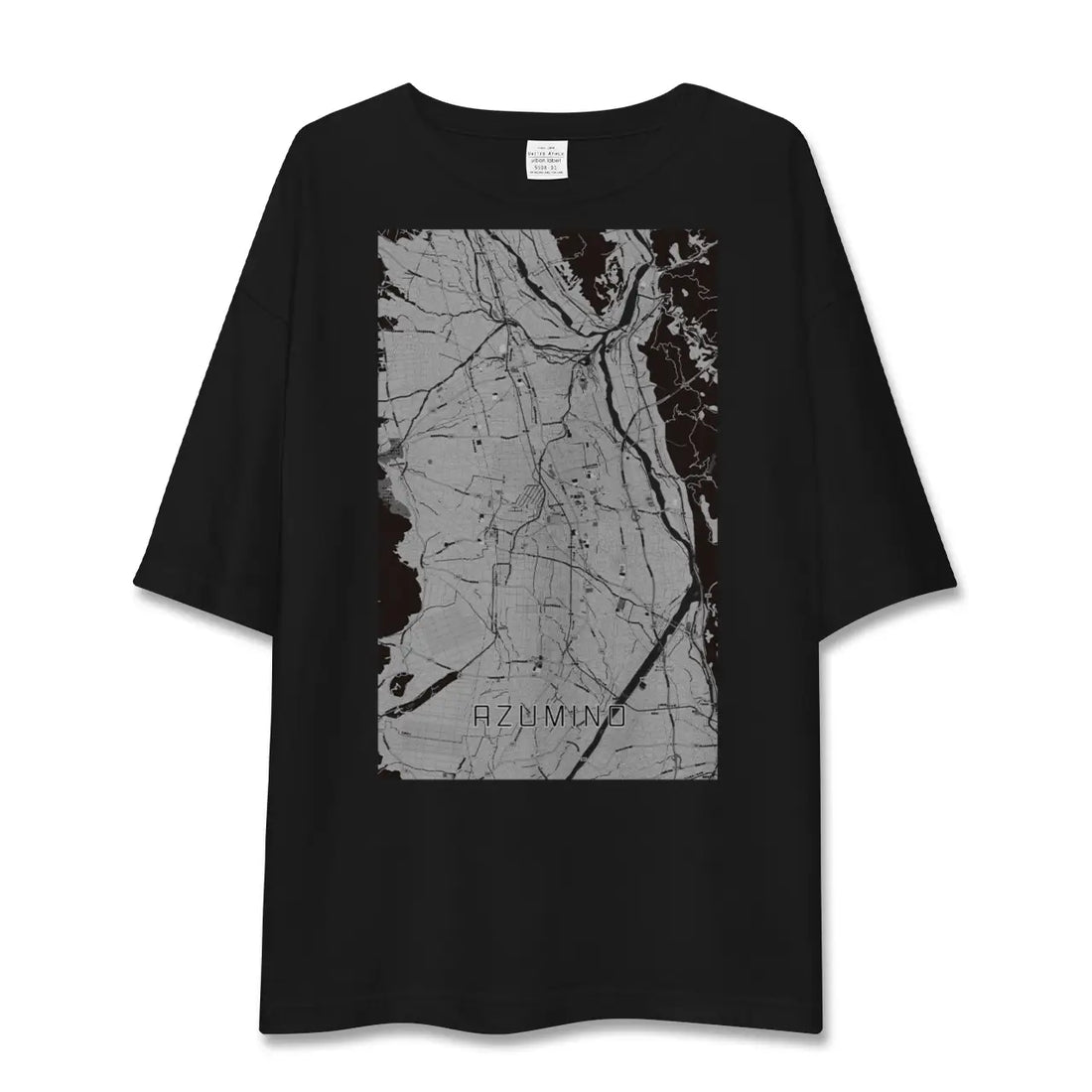 【安曇野(長野県)】地図柄ビッグシルエットTシャツ