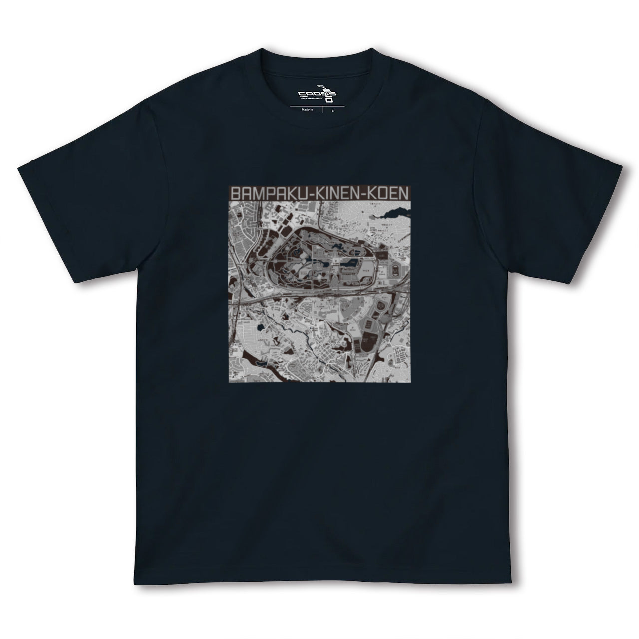 【万博記念公園(大阪府)】地図柄ヘビーウェイトTシャツ