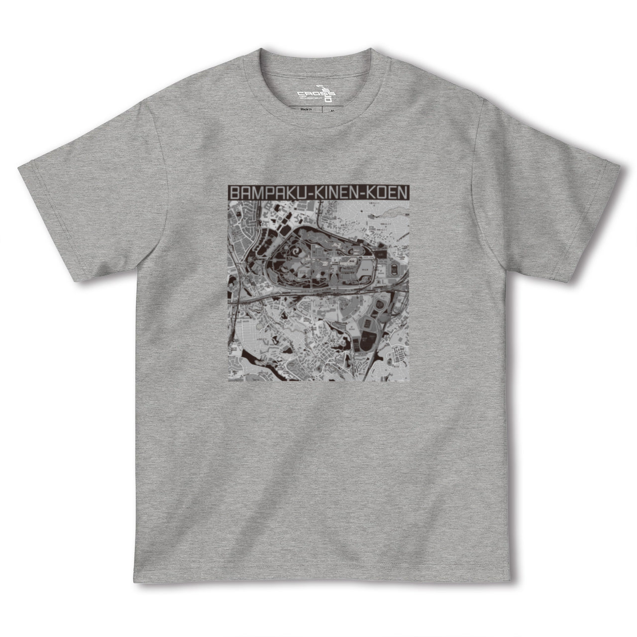 【万博記念公園(大阪府)】地図柄ヘビーウェイトTシャツ