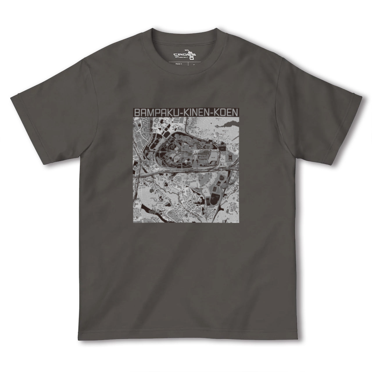【万博記念公園(大阪府)】地図柄ヘビーウェイトTシャツ