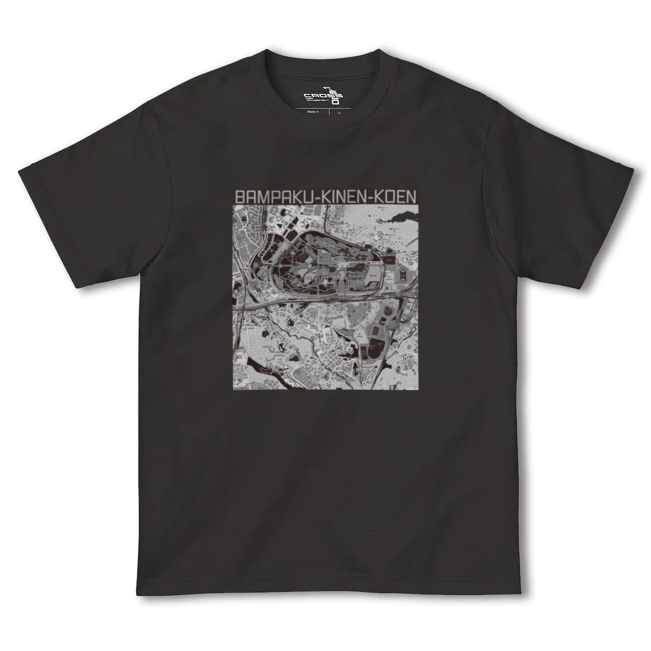 【万博記念公園(大阪府)】地図柄ヘビーウェイトTシャツ