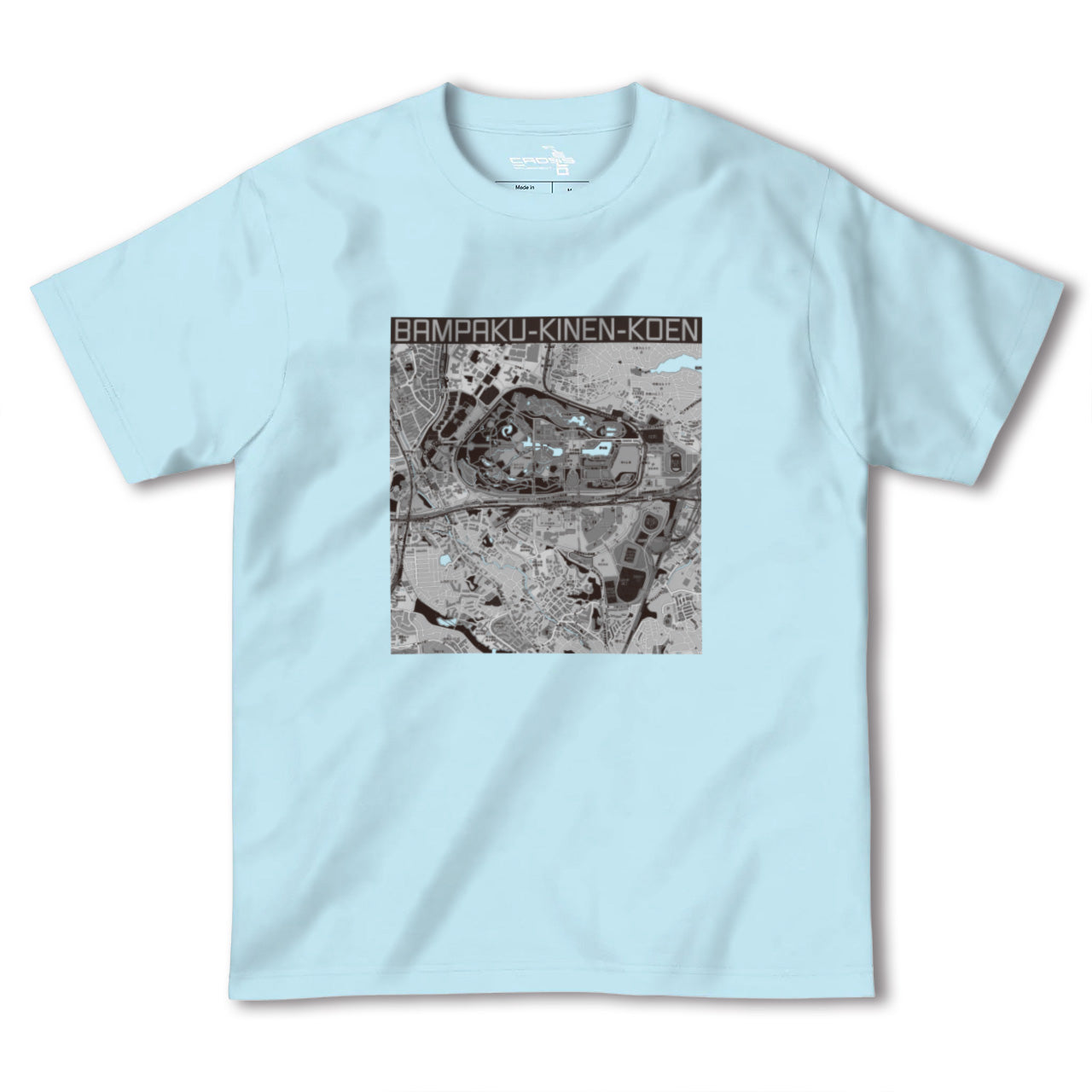 【万博記念公園(大阪府)】地図柄ヘビーウェイトTシャツ