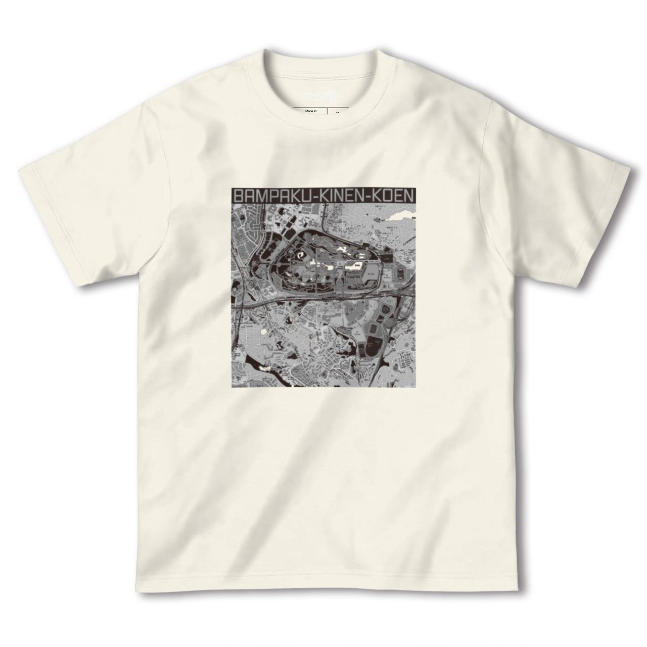 【万博記念公園(大阪府)】地図柄ヘビーウェイトTシャツ