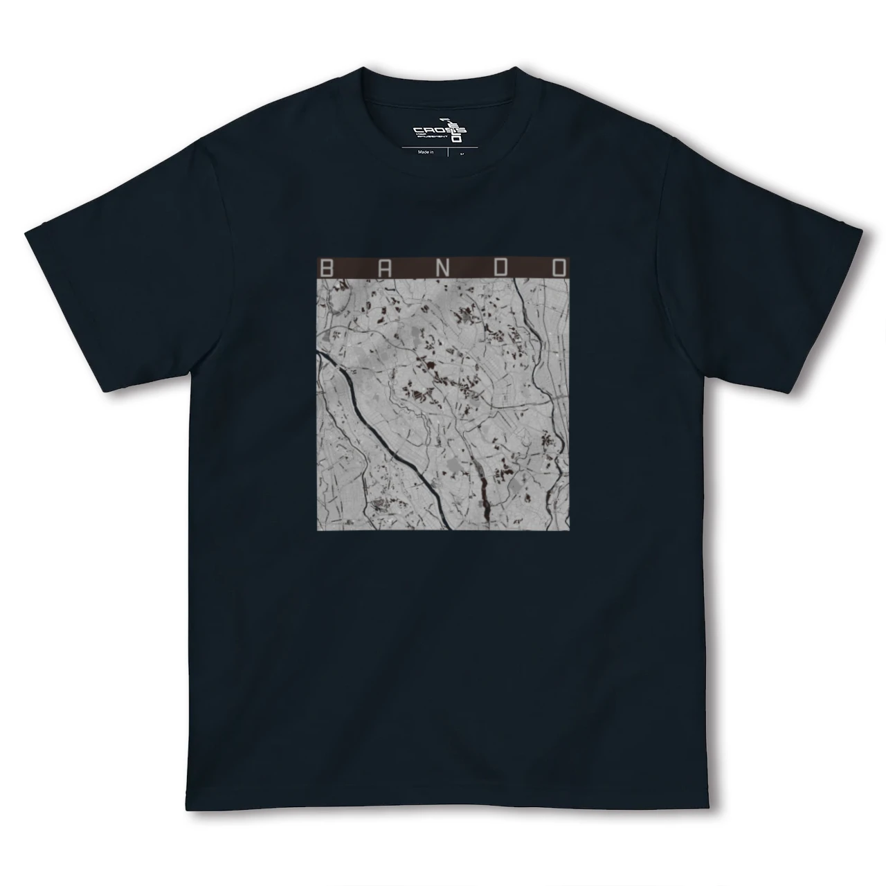 【坂東(茨城県)】地図柄ヘビーウェイトTシャツ