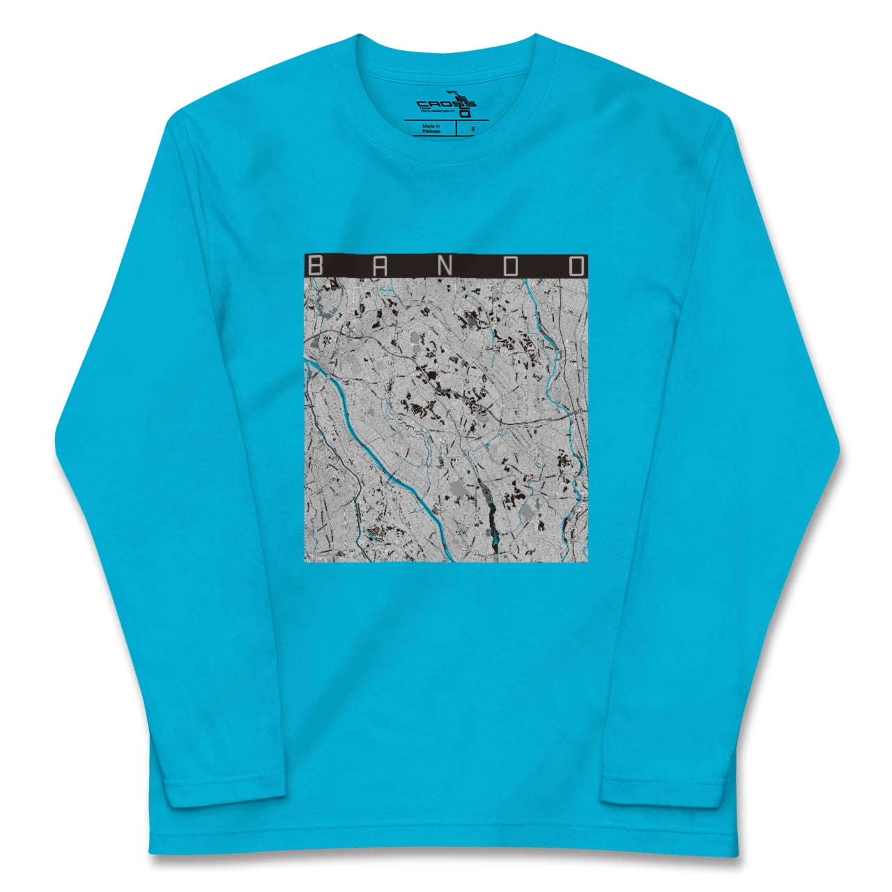 【坂東(茨城県)】地図柄ロングスリーブTシャツ