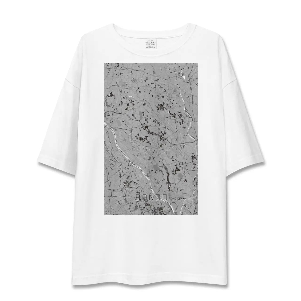 【坂東(茨城県)】地図柄ビッグシルエットTシャツ