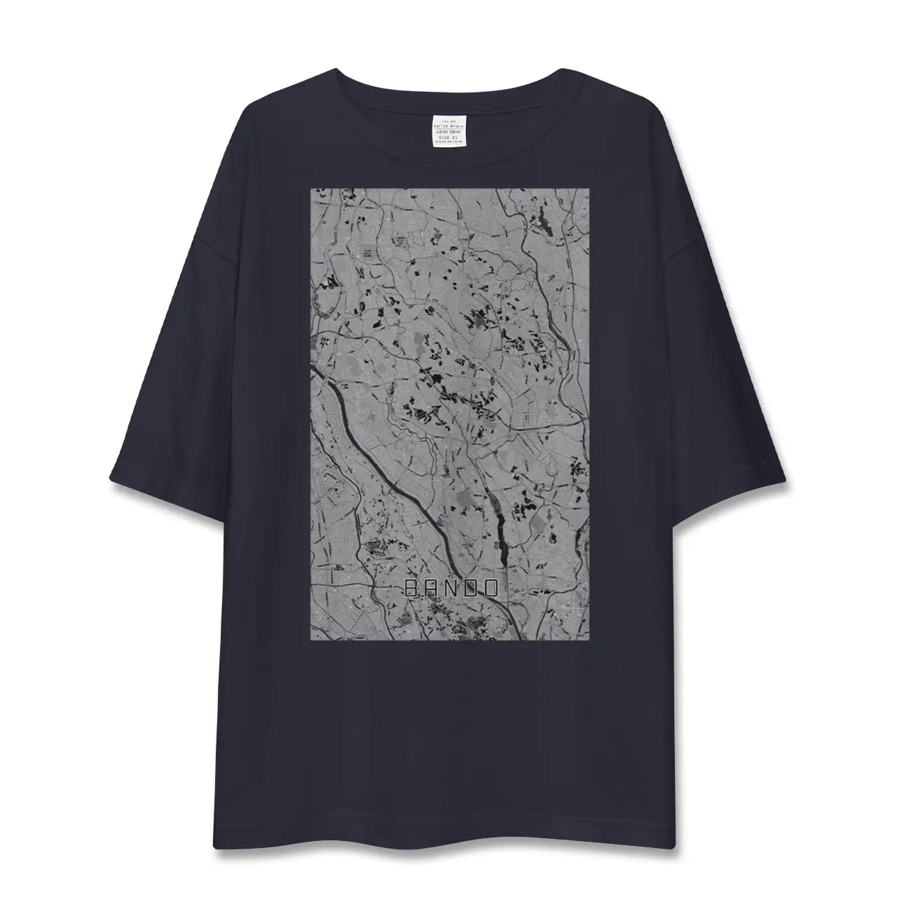 【坂東(茨城県)】地図柄ビッグシルエットTシャツ