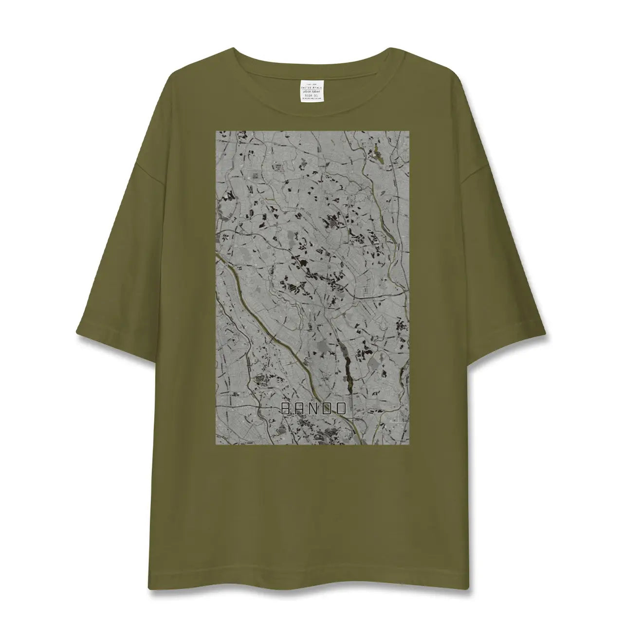 【坂東(茨城県)】地図柄ビッグシルエットTシャツ