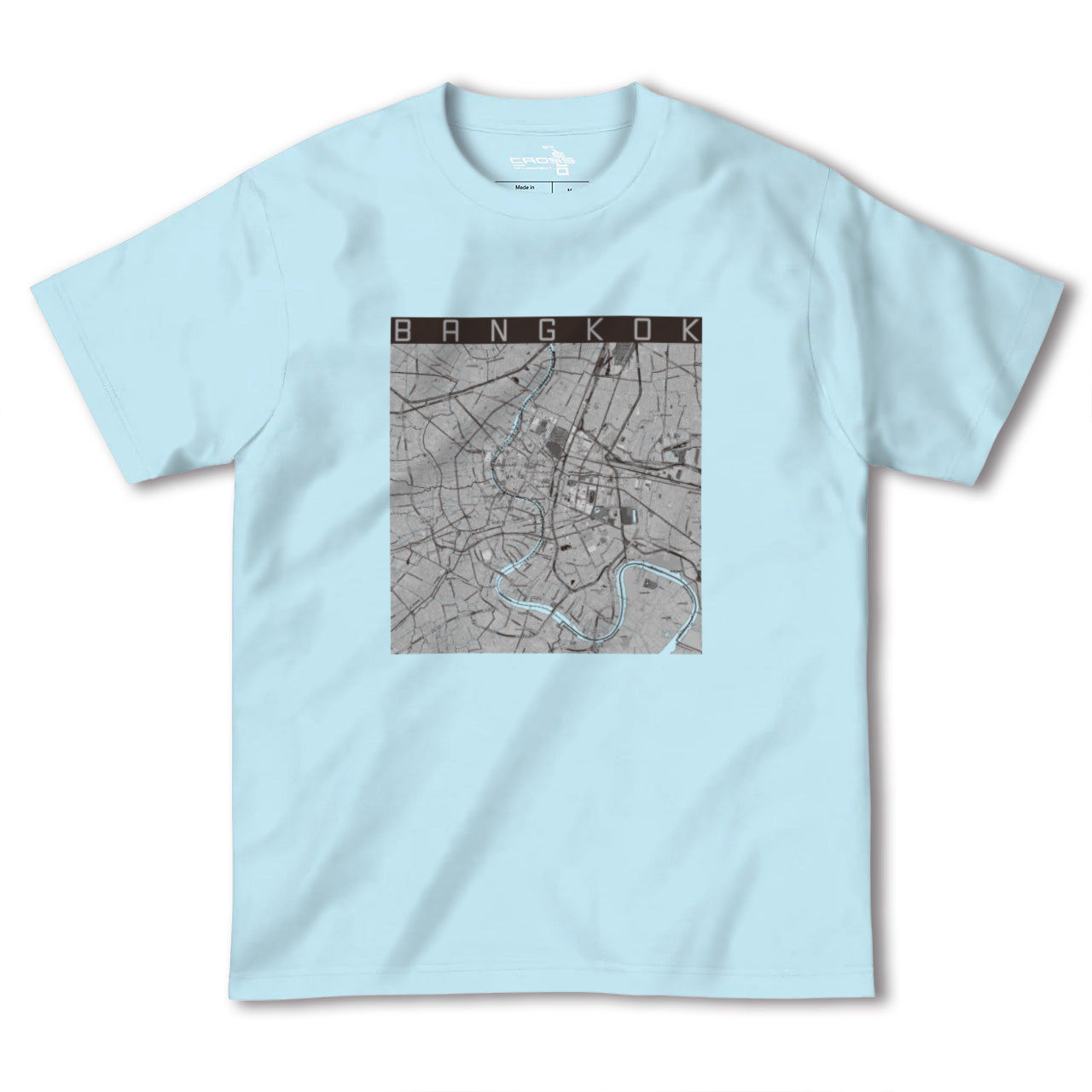 【バンコク(タイ)】地図柄ヘビーウェイトTシャツ