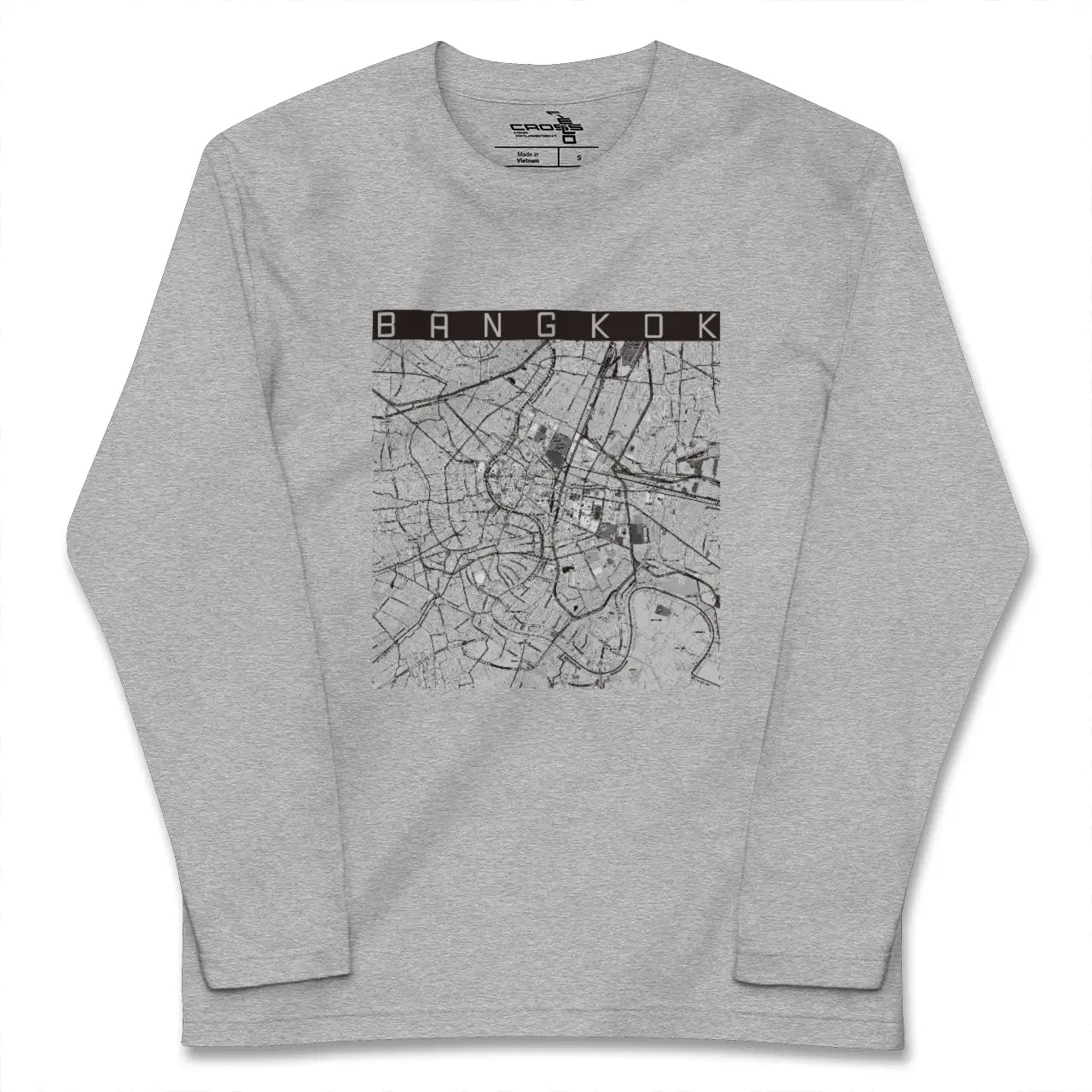 【バンコク(タイ)】地図柄ロングスリーブTシャツ
