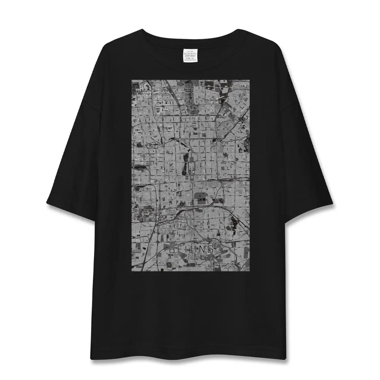 【北京(中華人民共和国)】地図柄ビッグシルエットTシャツ