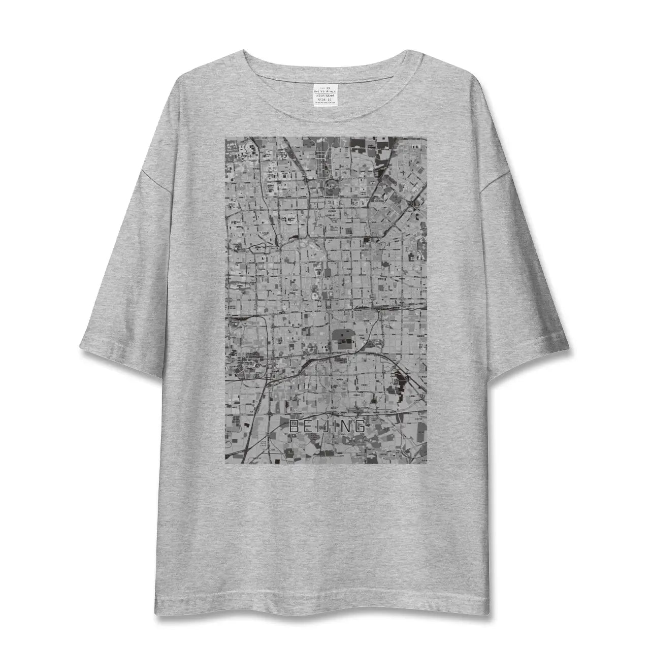 【北京(中華人民共和国)】地図柄ビッグシルエットTシャツ