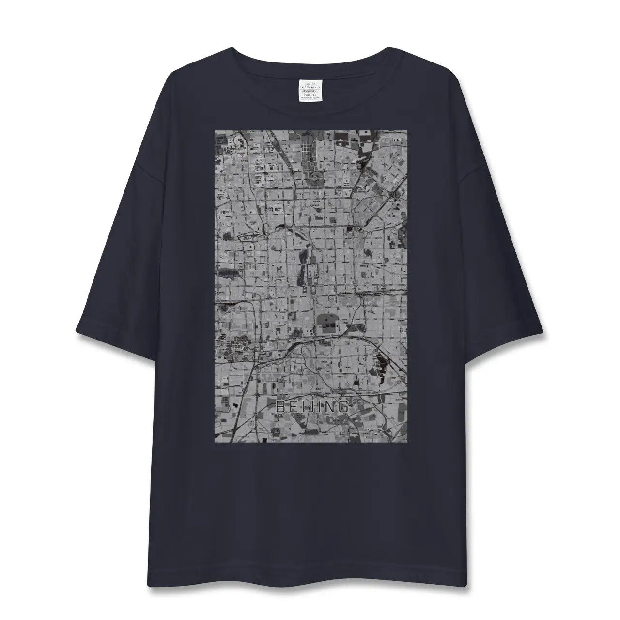 【北京(中華人民共和国)】地図柄ビッグシルエットTシャツ