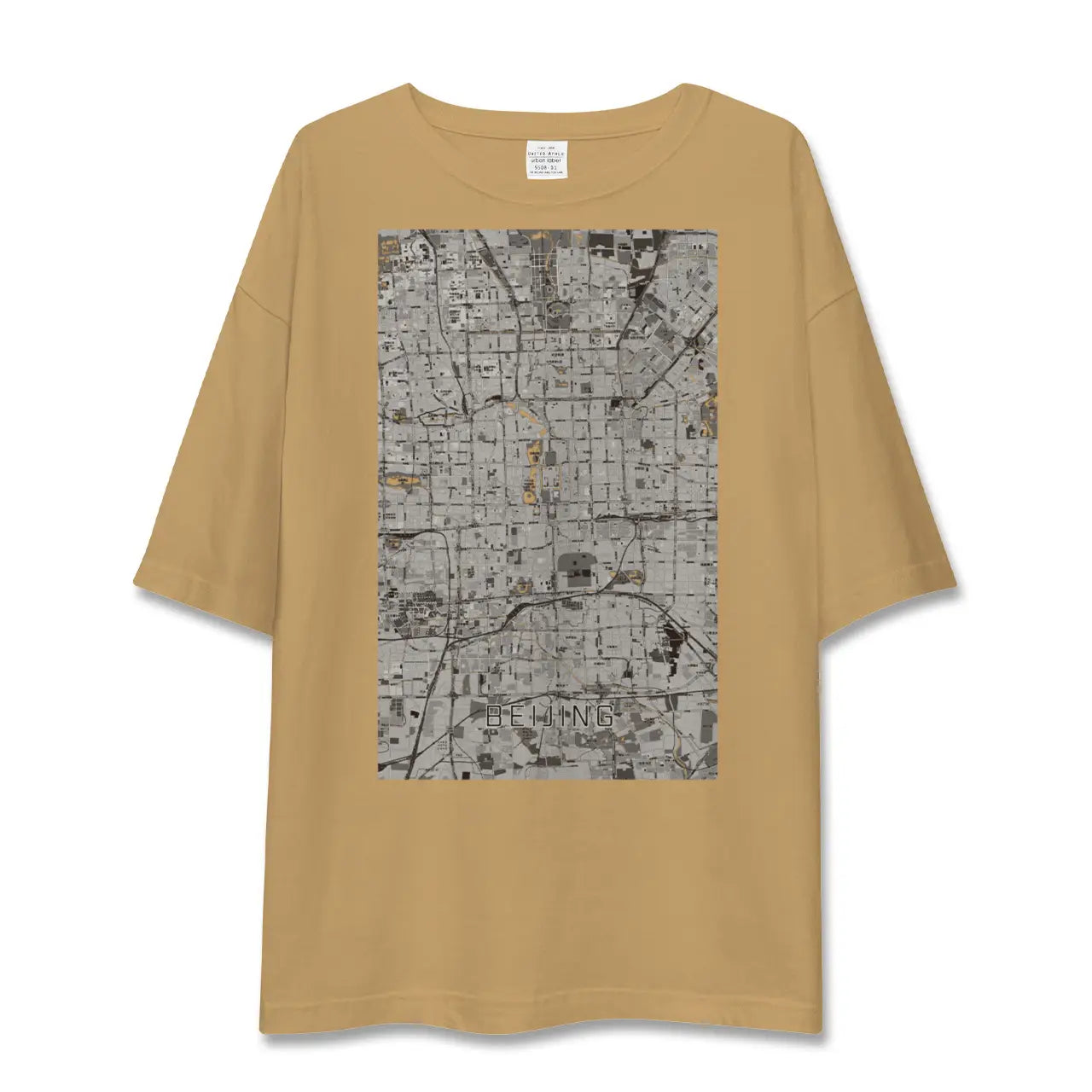 【北京(中華人民共和国)】地図柄ビッグシルエットTシャツ
