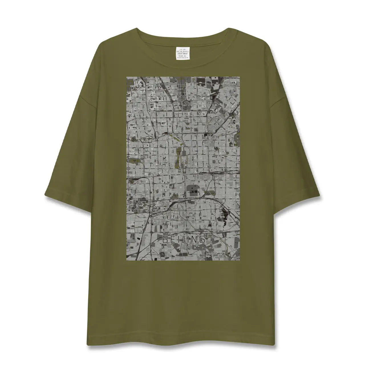 【北京(中華人民共和国)】地図柄ビッグシルエットTシャツ