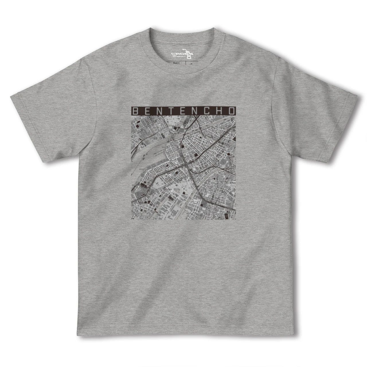 【弁天町(大阪府)】地図柄ヘビーウェイトTシャツ