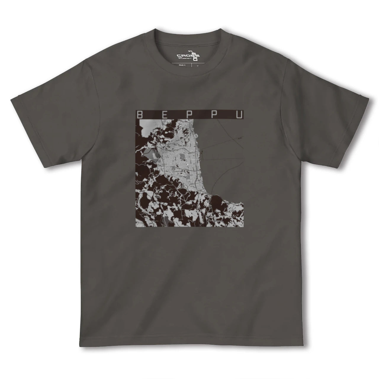 【別府(大分県)】地図柄ヘビーウェイトTシャツ