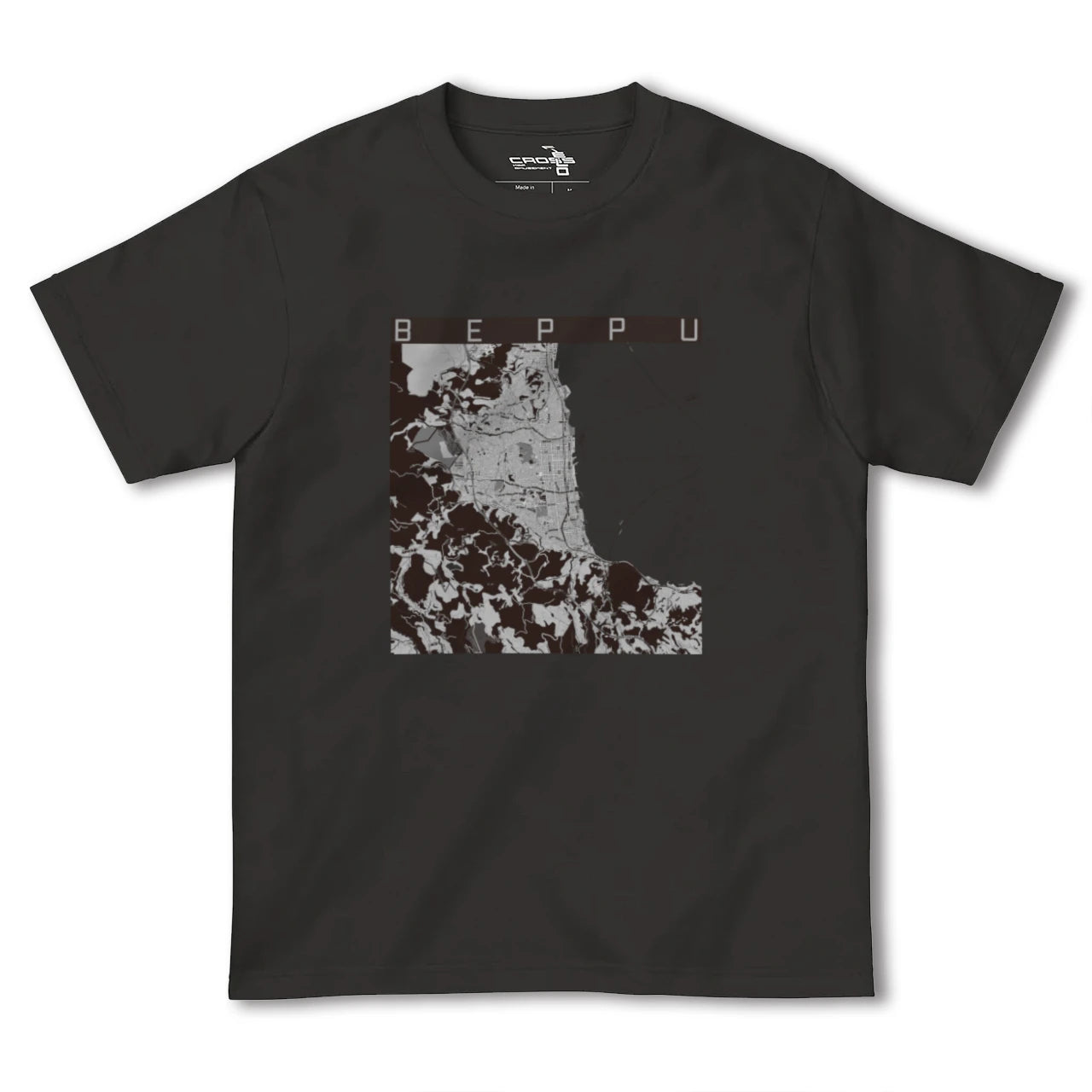 【別府(大分県)】地図柄ヘビーウェイトTシャツ