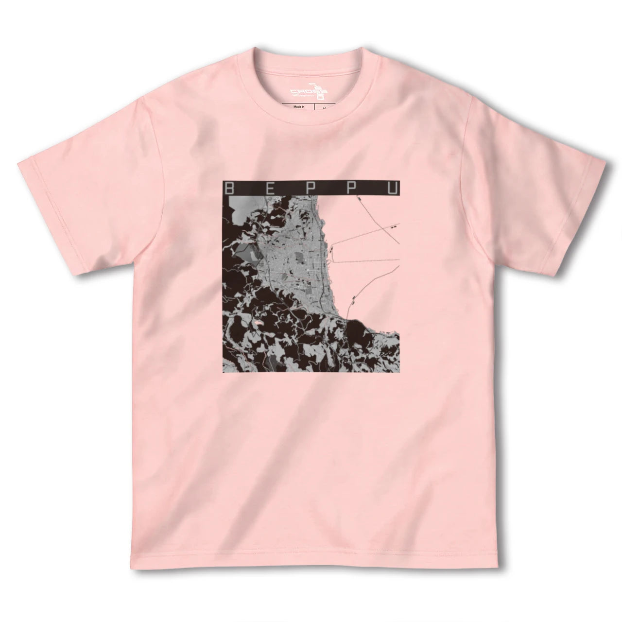 【別府(大分県)】地図柄ヘビーウェイトTシャツ