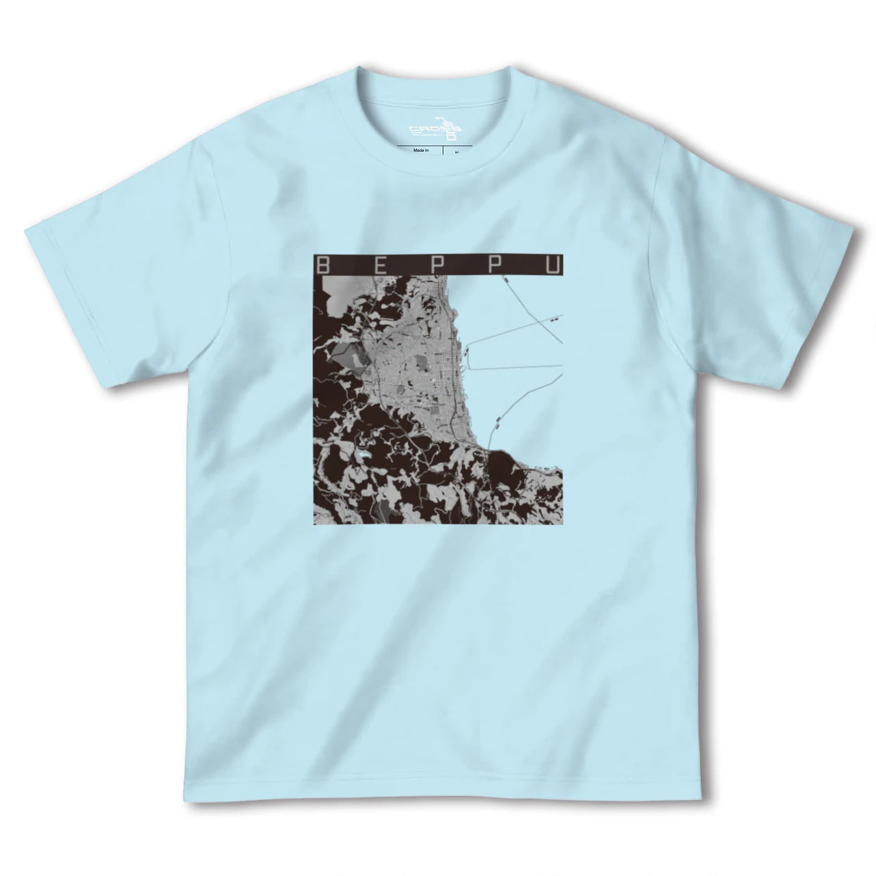 【別府(大分県)】地図柄ヘビーウェイトTシャツ