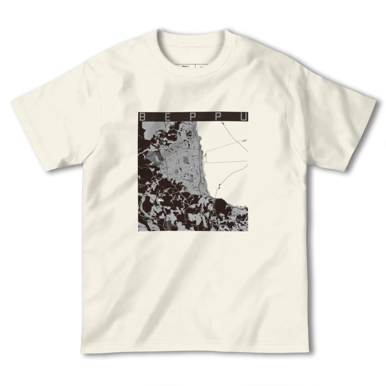 【別府(大分県)】地図柄ヘビーウェイトTシャツ