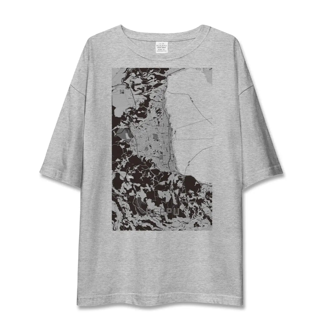 【別府(大分県)】地図柄ビッグシルエットTシャツ