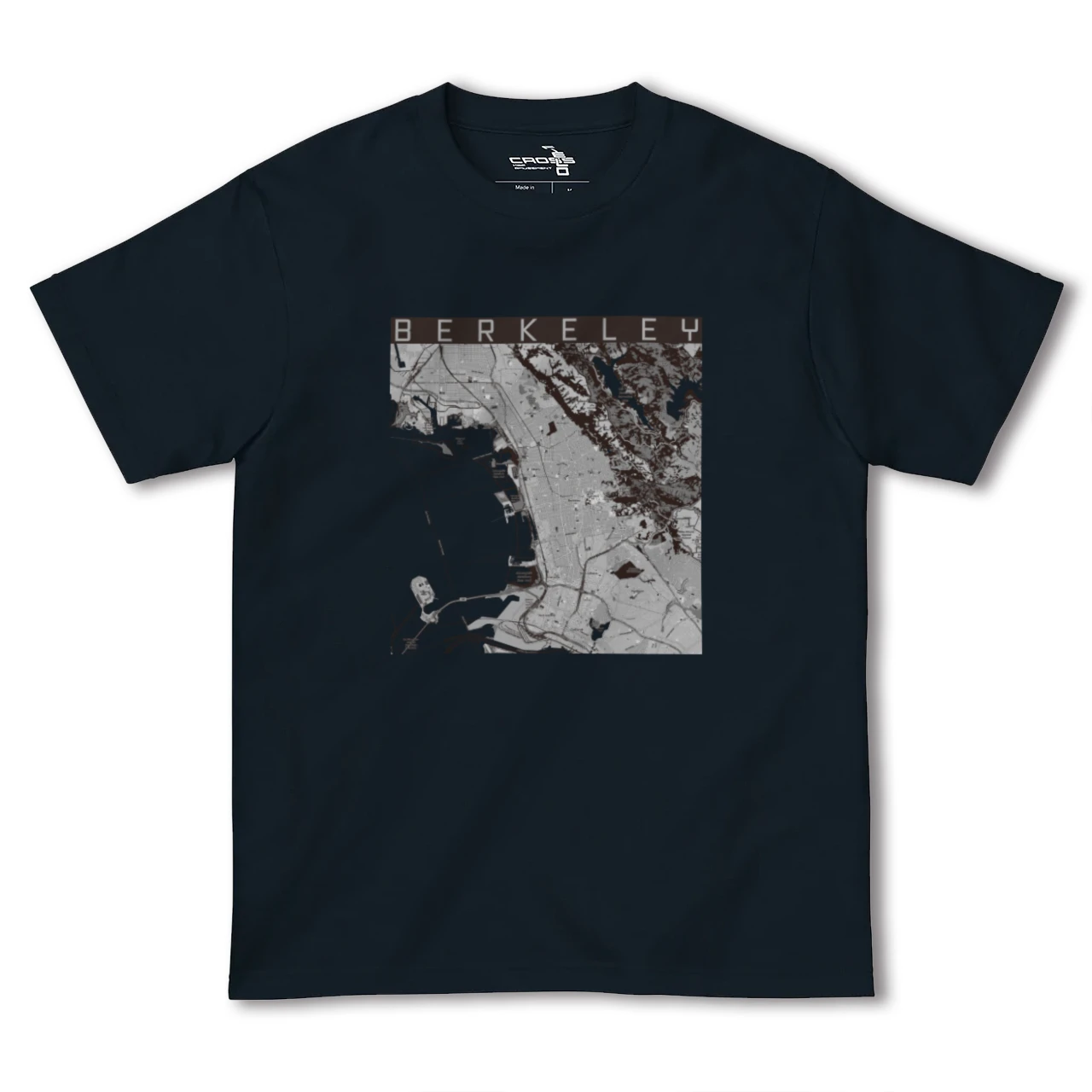 【バークレー(アメリカ)】地図柄ヘビーウェイトTシャツ