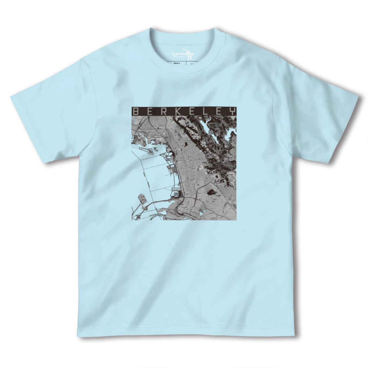 【バークレー(アメリカ)】地図柄ヘビーウェイトTシャツ
