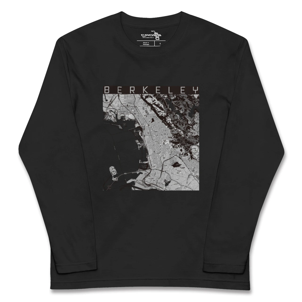 【バークレー(アメリカ)】地図柄ロングスリーブTシャツ