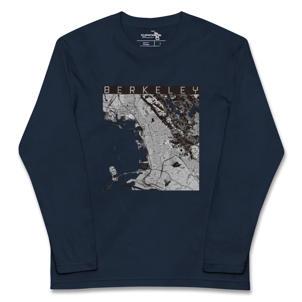 【バークレー(アメリカ)】地図柄ロングスリーブTシャツ