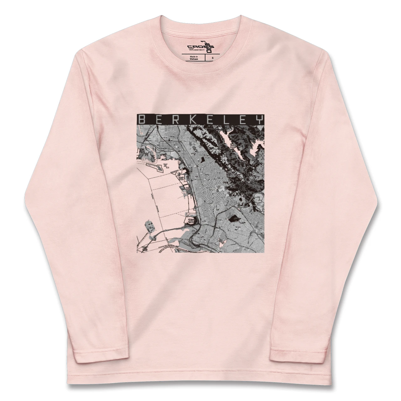 【バークレー(アメリカ)】地図柄ロングスリーブTシャツ