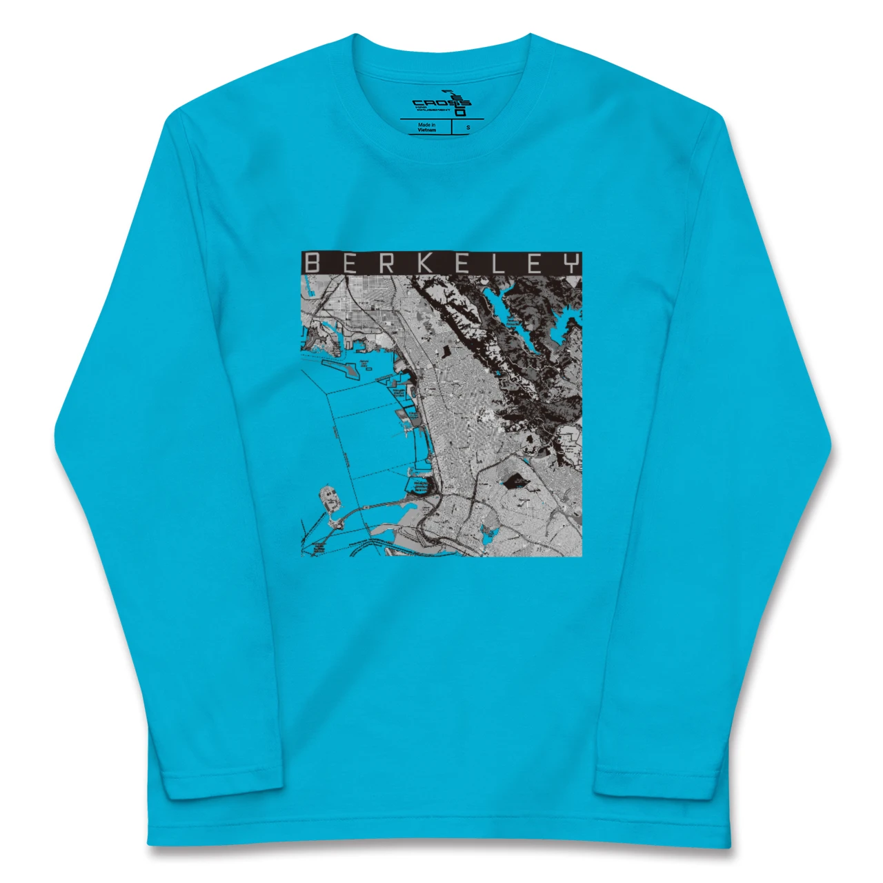 【バークレー(アメリカ)】地図柄ロングスリーブTシャツ
